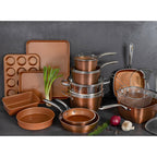 Gotham Steel Hammered 20pc Non Stick Cookware Set