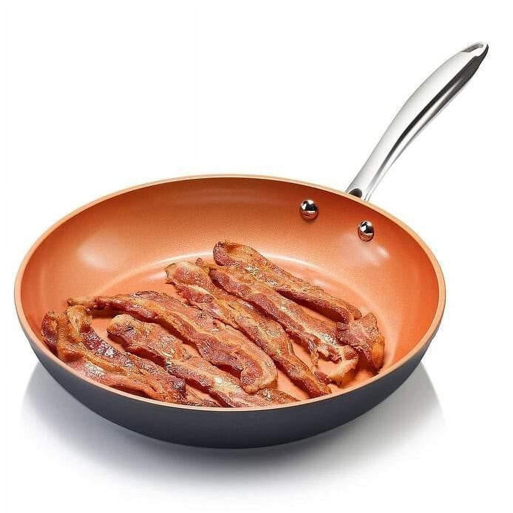 Gotham Steel Pro Hard Anodized 3 Pack Nonstick Fry Pan Set - 8'' 10'' and 12''