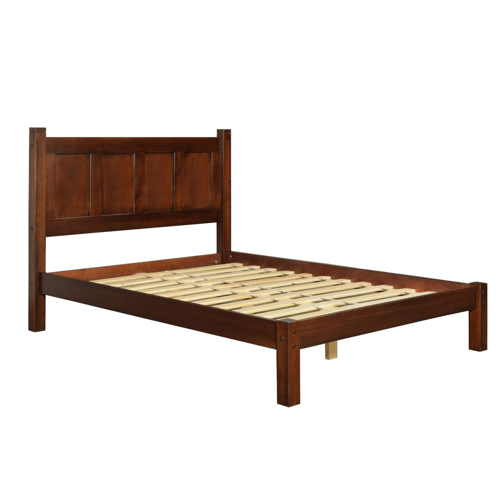 Grain Wood Furniture Shaker Solid Wood Panel Platform Bed