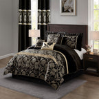 Nanshing Brie 9 Piece Floral Jacquard Comforter Set