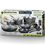 Granitestone Armor Max 14 Piece Hard Anodized Cookware Set