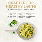 Granitestone Desert Cream 20 PC Nonstick Cookware and Bakeware Set