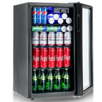 Gymax 120 Can Beverage Refrigerator Beer Wine Soda Drink Cooler Mini