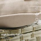 HOOOWOOO 2-piece High Back Wicker Rattan Outdoor Patio Chair Set