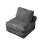 HOOOWOOO Modern Corduroy Fabric Folding Sofa Couch