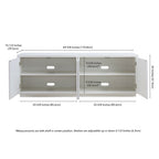 Hanson Rectangular TV Stand for TV's up to 75