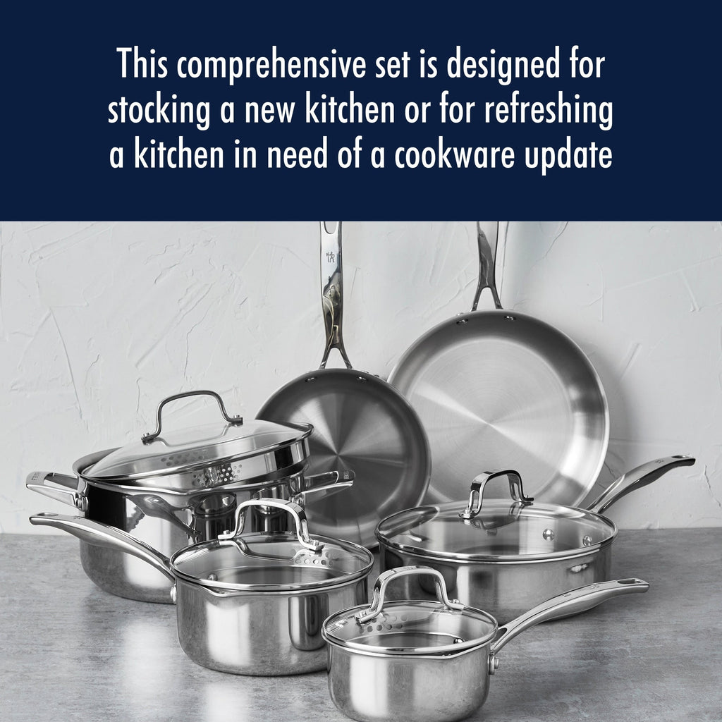Henckels Clad H3 10-pc Stainless Steel Cookware Set