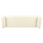 HomePop Modern Sherpa Storage Bench with Wood Legs