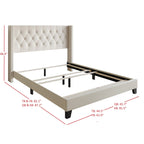 Homer Tufted Upholstered Panel Bed