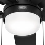 Hunter 52 Anisten Low Profile Ceiling Fan with LED Light and Pull Chain - Modern, Contemporary, Transitional