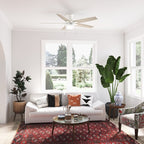 Hunter 52 Anisten Low Profile Ceiling Fan with LED Light and Pull Chain - Modern, Contemporary, Transitional