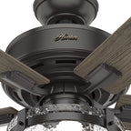 Hunter 52 Canyon Ridge Indoor / Outdoor Ceiling Fan LED Light, Handheld Remote - Farmhouse, Rustic, Industrial