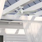 Hunter 52 Shorebreak WeatherMax Indoor / Outdoor Ceiling Fan w/ Wall Control - Extreme Weather, Salt & Corrosion-Resistant