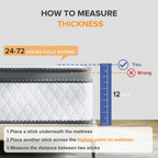 SweDrea 12 in. Medium Hybrid Memory Foam Mattress with CertiPUR-US and Oeko-TEX , Featuring Bamboo Charcoal Absorption.