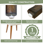 INK IVY Nola Upholstered Dining Side Chairs with Cutout Back design (Set of 2)