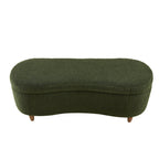 INK IVY Bailey Boucle-Style Curved Storage Accent Bench