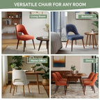 INK IVY Nola Upholstered Dining Side Chairs with Cutout Back design (Set of 2)