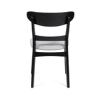 Abrielle Mid-Century Modern Upholstered Rubberwood Dining Chair (Set of 2) by Christopher Knight Home