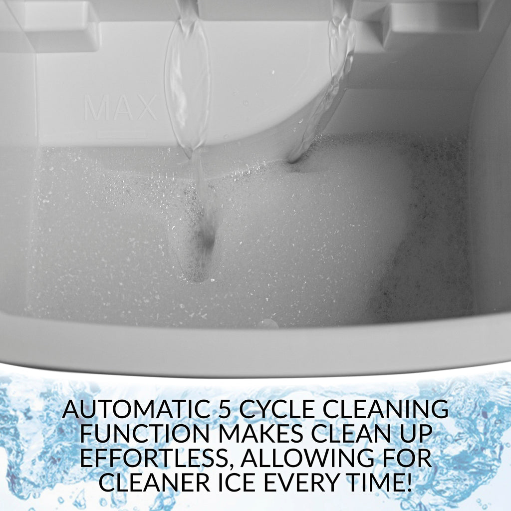 Igloo 26-Pound Automatic Self-Cleaning Portable Countertop Ice Maker Machine With Handle, Aqua