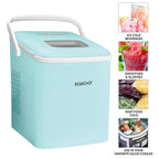 Igloo 26-Pound Automatic Self-Cleaning Portable Countertop Ice Maker Machine With Handle, Aqua