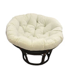 Bali 42-inch Rattan Papasan Chair with Twill Cushion