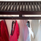 John Louis Home Solid Wood Reach-In Simplicity Closet System Espresso