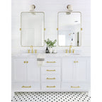 TEHOME Jonathan Rectangle Pivot Tilt Metal Wall Mirror