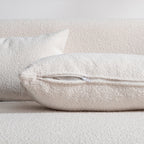 KINWELL Boucle Upholstered 2-Seats Loveseat with Pillows