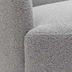 KINWELL Boucle Upholstered 2-Seats Loveseat with Pillows