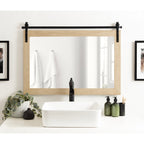 Kate and Laurel Cates Rustic Rectangular Wall Mirror