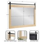 Kate and Laurel Cates Rustic Rectangular Wall Mirror