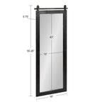 Kate and Laurel Cates Rustic Rectangular Wall Mirror