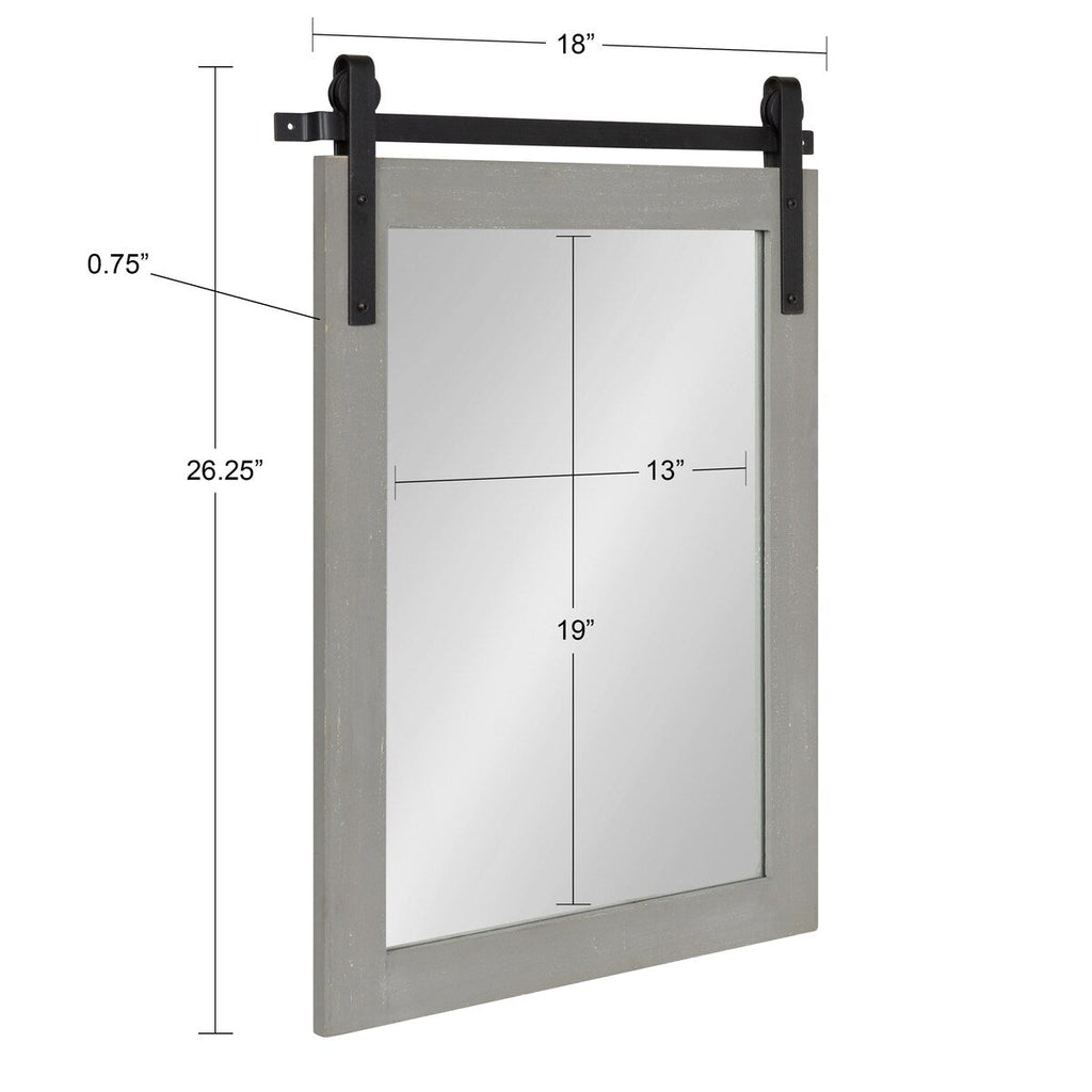 Kate and Laurel Cates Rustic Rectangular Wall Mirror