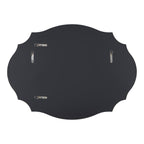 Kate and Laurel Leanna Scalloped Oval Wall Mirror