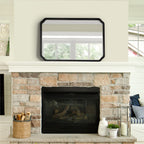 Kate and Laurel Marston Square Wood Wall Mirror