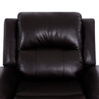 Leather Manual Recliner Sofa Collection for Living Room Leather Reclining Furniture for Home Office Living Room