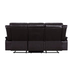 Leather Manual Recliner Sofa Collection for Living Room Leather Reclining Furniture for Home Office Living Room