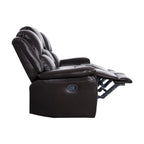 Leather Manual Recliner Sofa Collection for Living Room Leather Reclining Furniture for Home Office Living Room