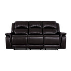 Leather Manual Recliner Sofa Collection for Living Room Leather Reclining Furniture for Home Office Living Room