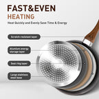 Kitchen Academy 15-piece Nonstick Granite-coated Cookware Set