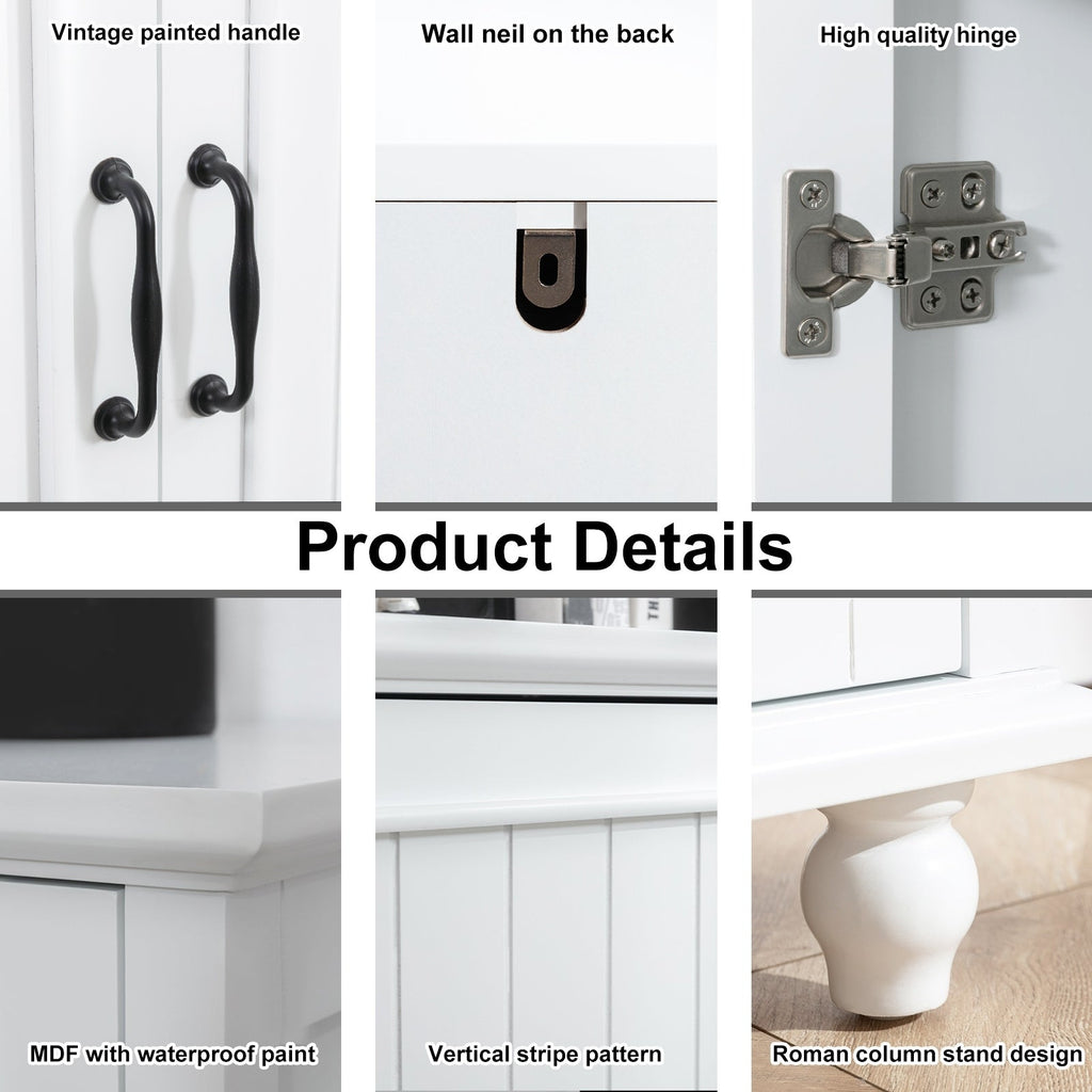 Kitchen Sideboard Coffee Bar Cabinet Accent Storage Cabinet