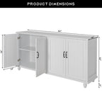 Kitchen Sideboard Coffee Bar Cabinet Accent Storage Cabinet