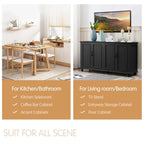 Kitchen Sideboard Coffee Bar Cabinet Accent Storage Cabinet