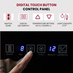 Koolatron 18 Bottle Slim Dual Zone Wine Cooler Freestanding Wine Fridge