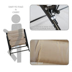 Kozyard Elsa 3 Pieces Outdoor Patio Furniture Padded Folding Bistro-Sets