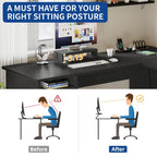 Moasis L Shaped Gaming Desk 59-Inch Computer Corner Desk with Monitor Stand