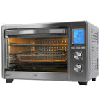 LNC 12-In-1 Large 34QT Countertop Toaster Oven Convection Rotisserie Air Fryer - 19.5 L x 15 W x 12.5 H