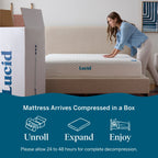 Lucid 10-inch Luxury Gel Memory Foam Mattress