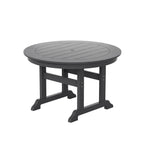 Polytrends Laguna Hdpe All Weather Outdoor Patio Dining Set with Round Table, Armchairs (5-Piece Set)