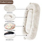 Large Dog Bed Washable Human Size Bed with Removable Cover